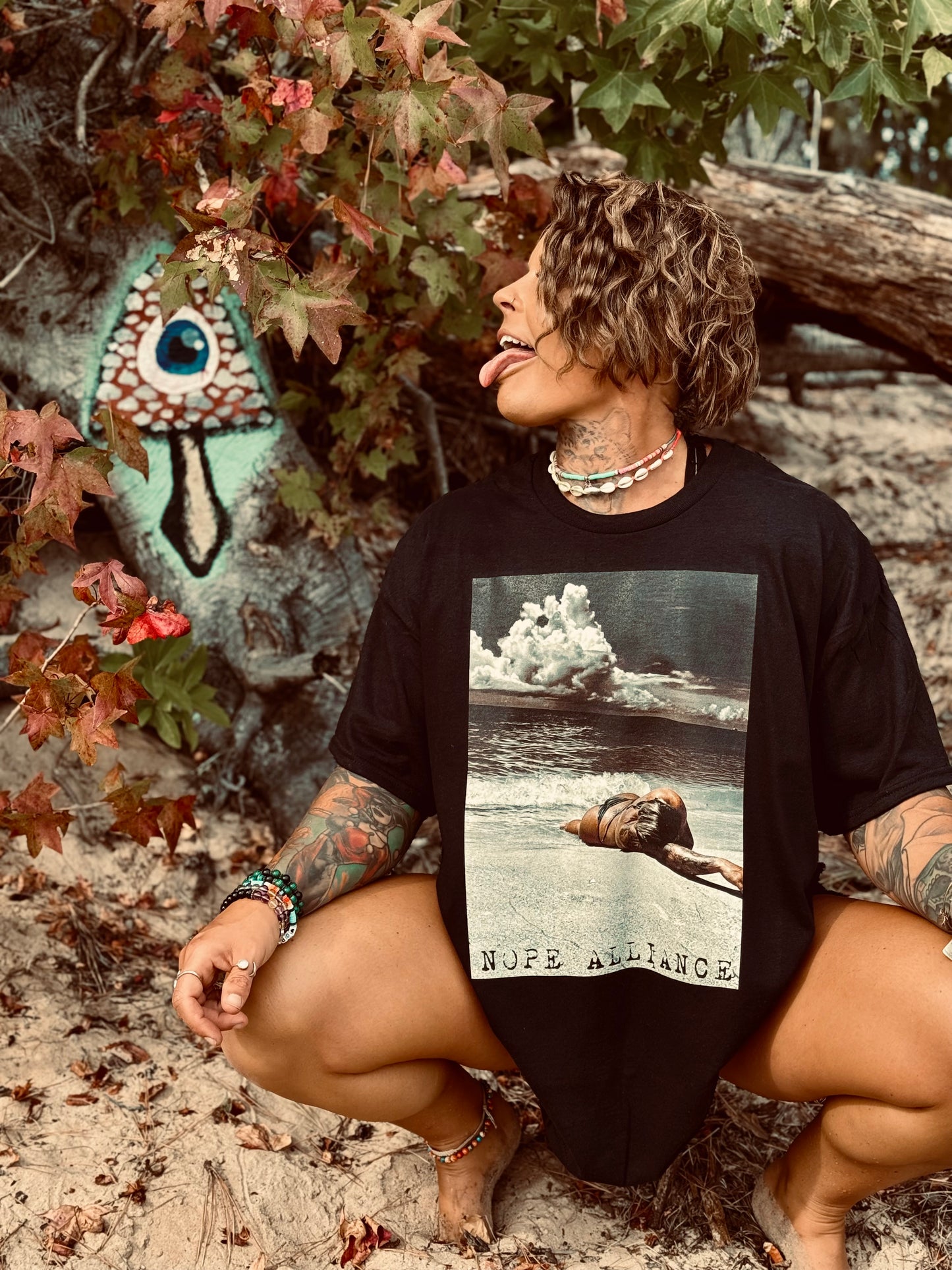 NOPE Alliance - Beach Goddess Sandy T-shirt